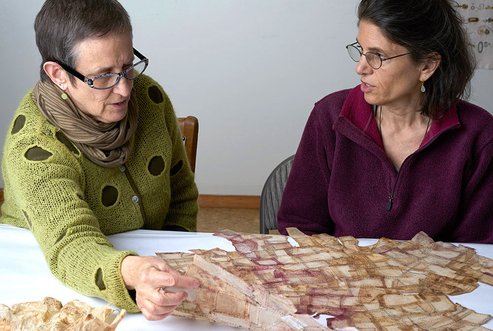 Lisa mentoring with Deborah Friedman